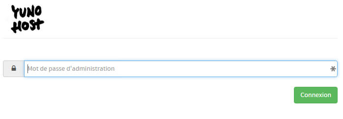 yunohost - interface d'admninistration