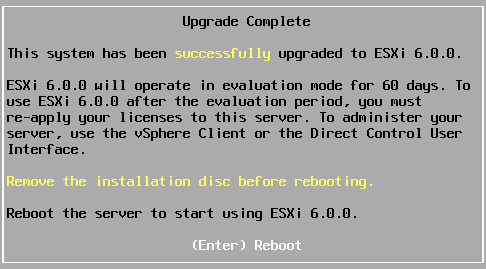 Migrer de ESXI 5.5 vers ESXi 6.0