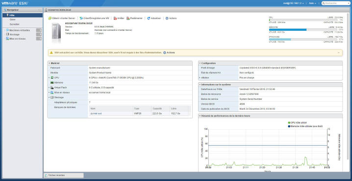 Interface web gratuite pour ESXI