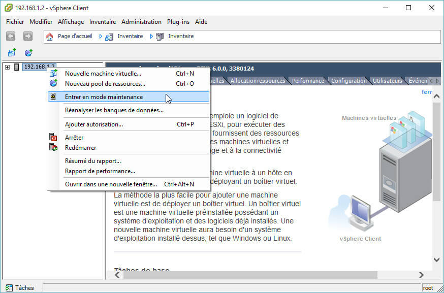 installer un correctif esxi