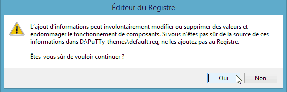 installer des thèmes pour PuTTy et KiTTy